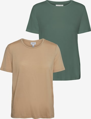 Vero Moda Petite Shirt in Brown: front