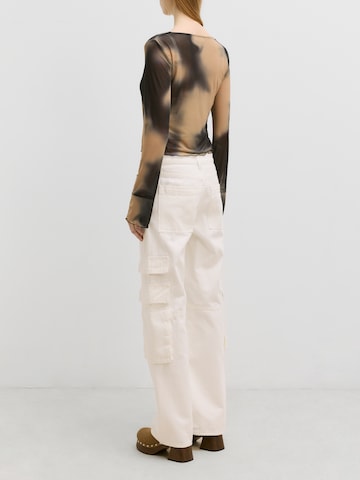 EDITED Regular Cargo trousers 'Fili' in Beige