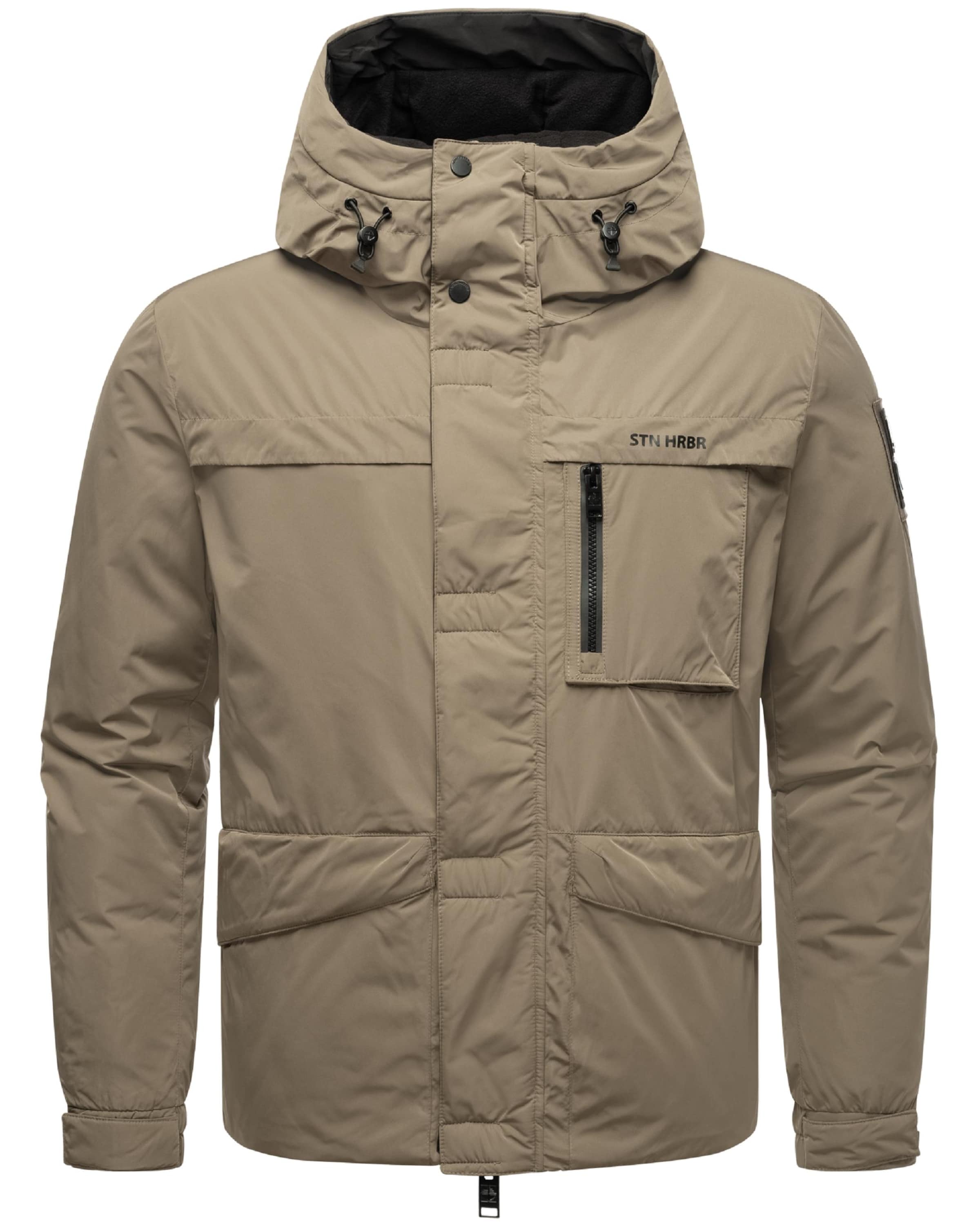 STONE HARBOUR Зимно яке в кафяво: отпред