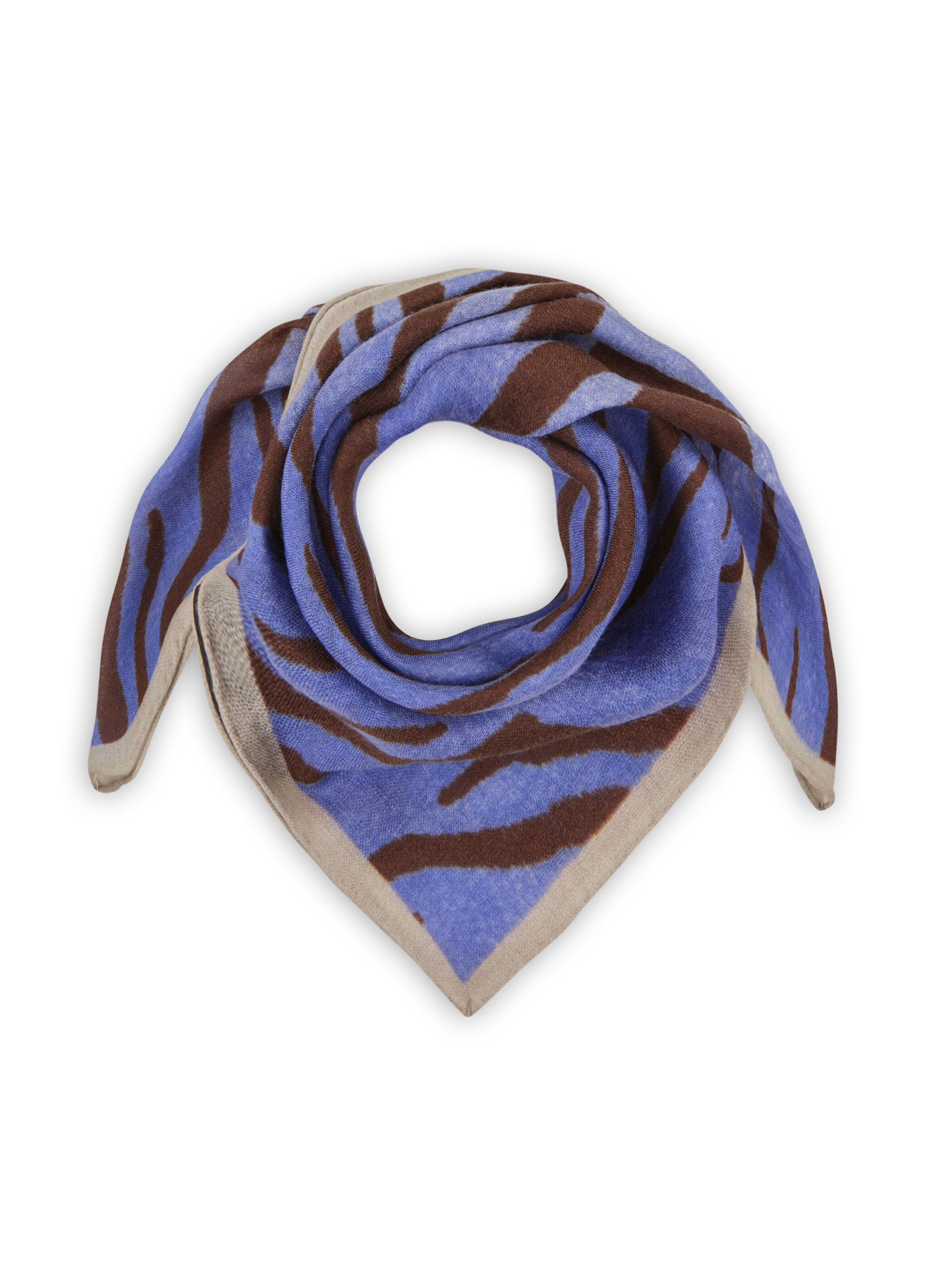 CODELLO Shawl in Blue: front