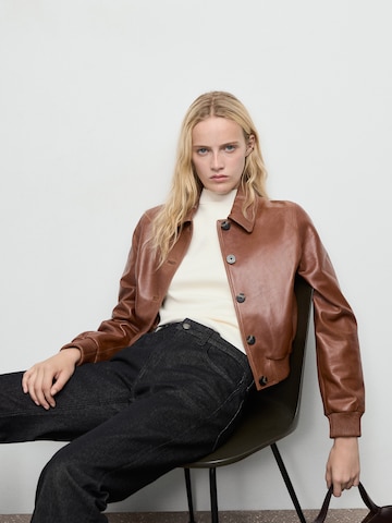 MANGO Wide leg Jeans 'SELENA' in Zwart