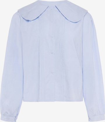 Chemisier Usha en bleu : devant