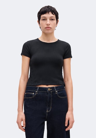 juoda GUESS JEANS Marškinėliai: priekis