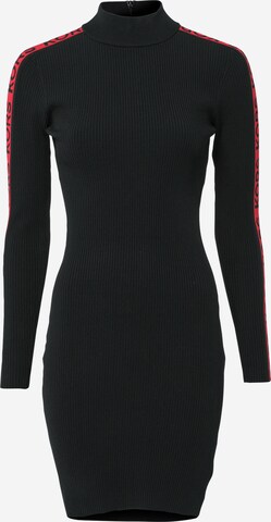 Rochie tricotat de la MICHAEL Michael Kors pe negru: față