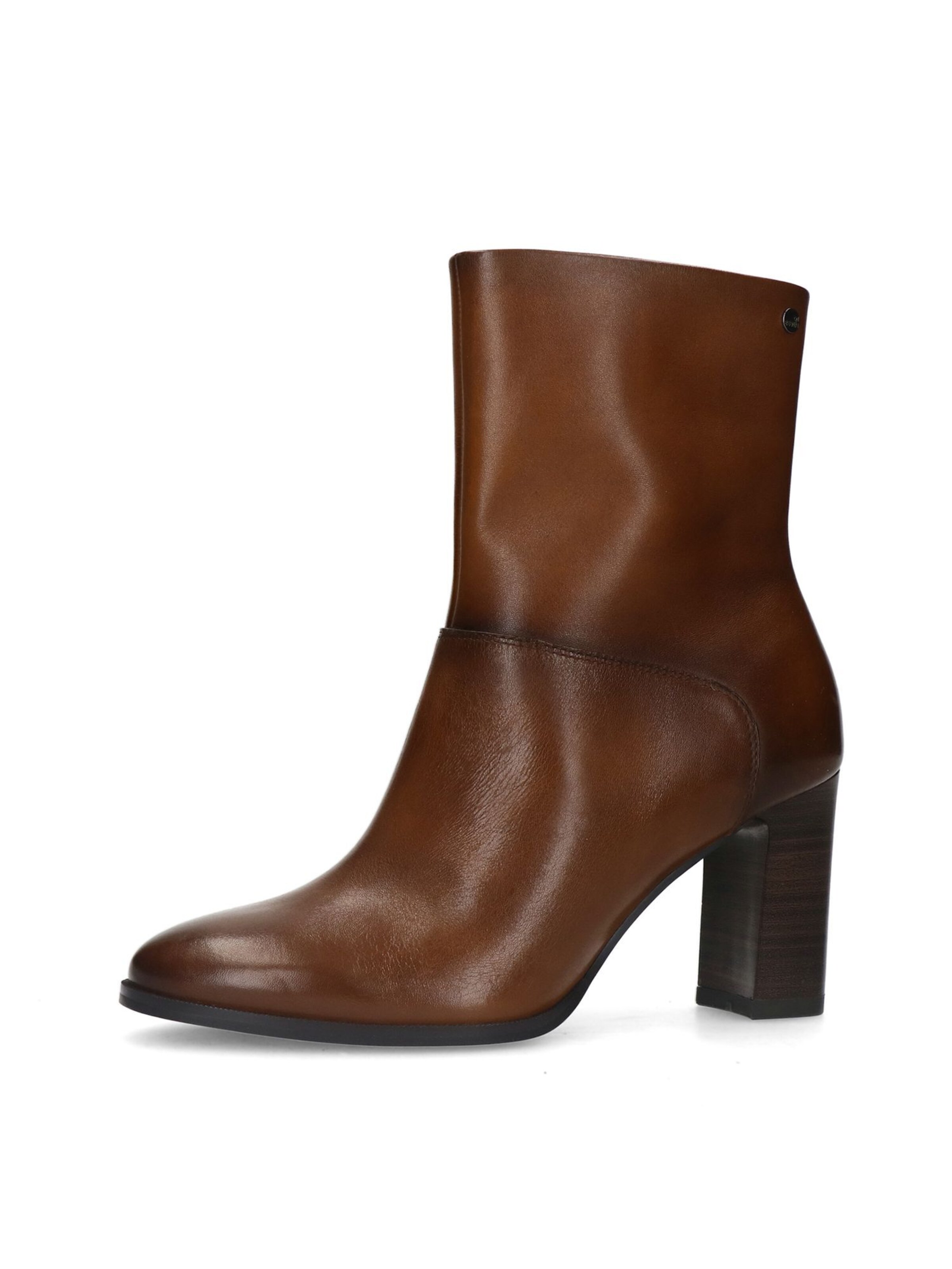 MANFIELD Enkellaarsjes in Bruin: voorkant