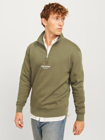 JACK & JONES Sweatshirt 'JORVesterbro' i grøn