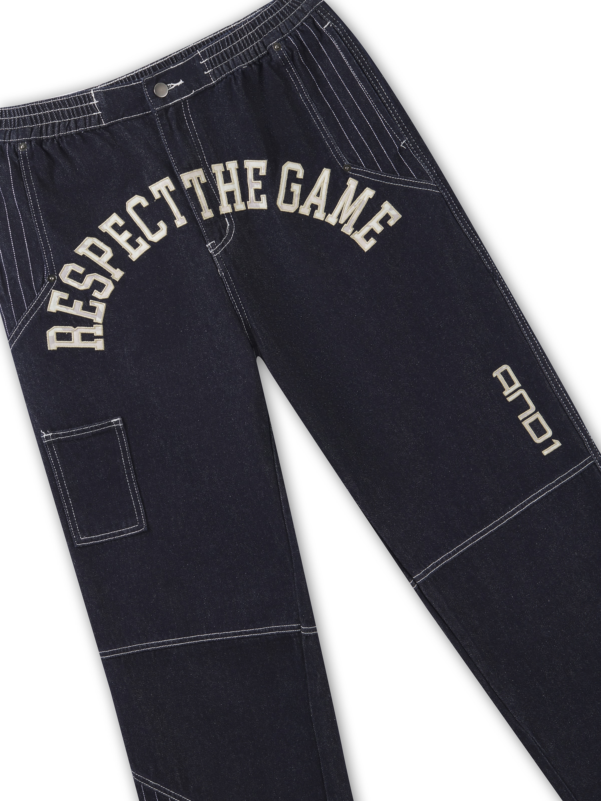Loosefit Jean 'Respect The Game' AND1 en bleu