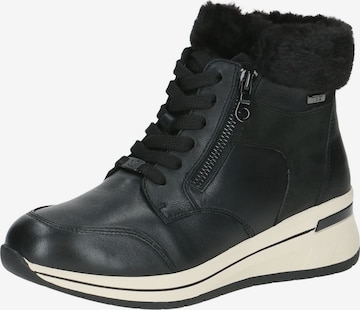 CAPRICE Schnürstiefelette in Schwarz: Vorderseite