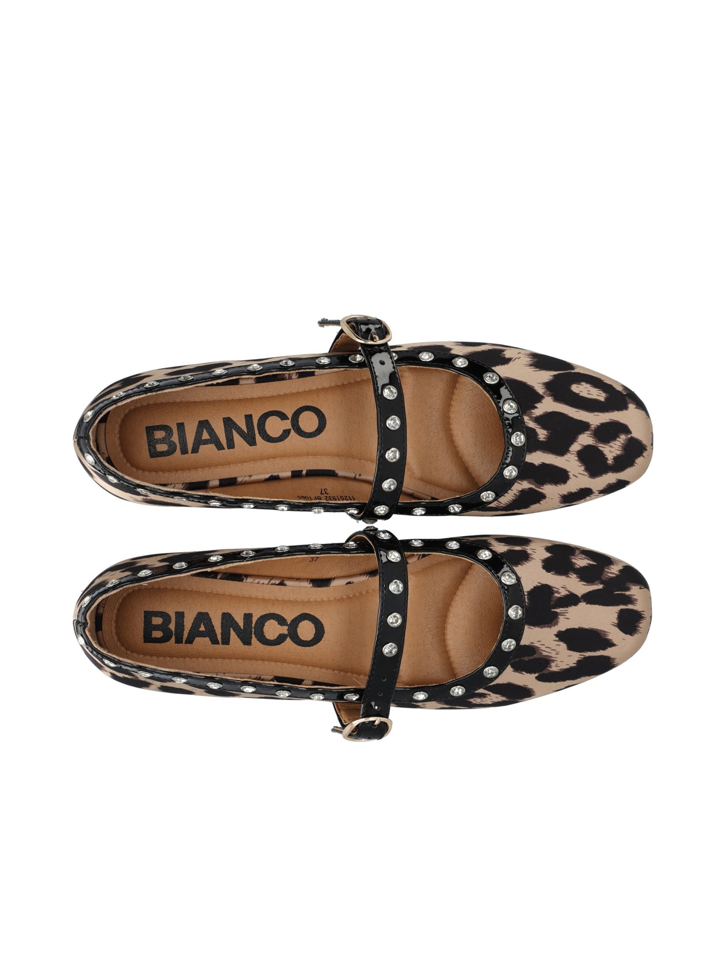 Bianco Ballerinasko med rem 'LILJA' i blandingsfarvet