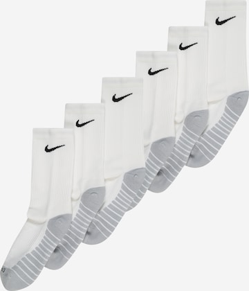 NIKE - Calcetines deportivos en blanco: frente