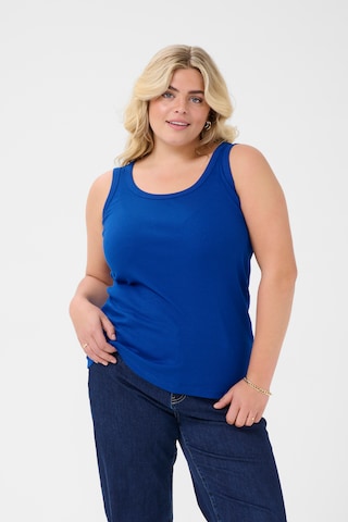 KAFFE CURVE Top 'KCCarina' - kék: elől