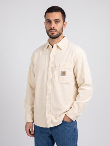 Fit confort Chemise 'Flint' Carhartt WIP en beige : devant