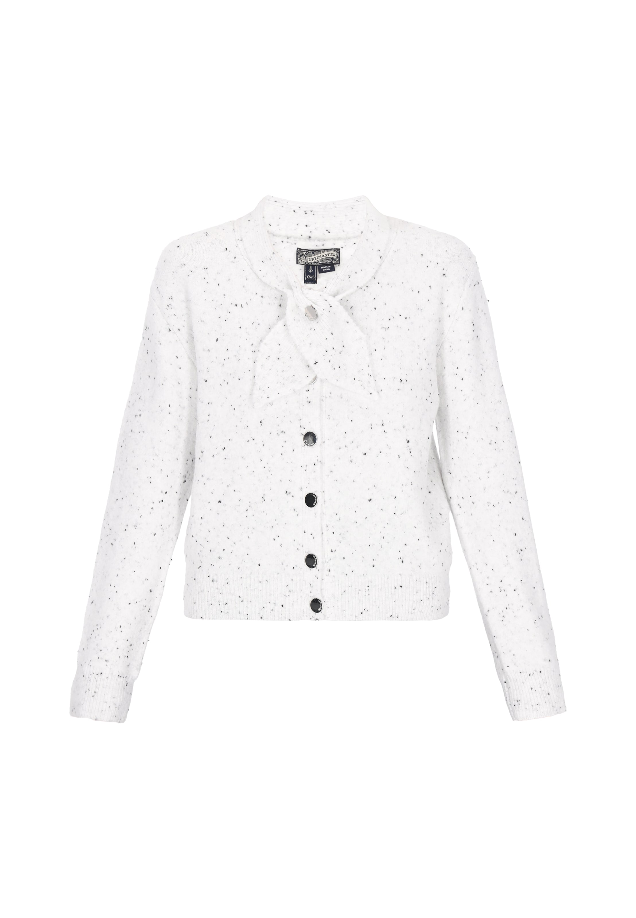 balta DreiMaster Vintage Kardiganas: priekis