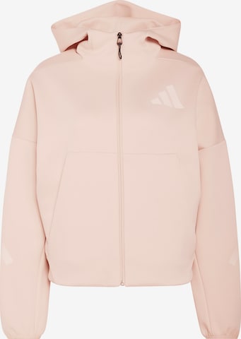 Veste de survêtement 'Z.N.E.' ADIDAS SPORTSWEAR en rose : devant
