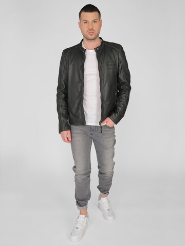 MUSTANG Lederjacke ' 31021308 ' in Schwarz