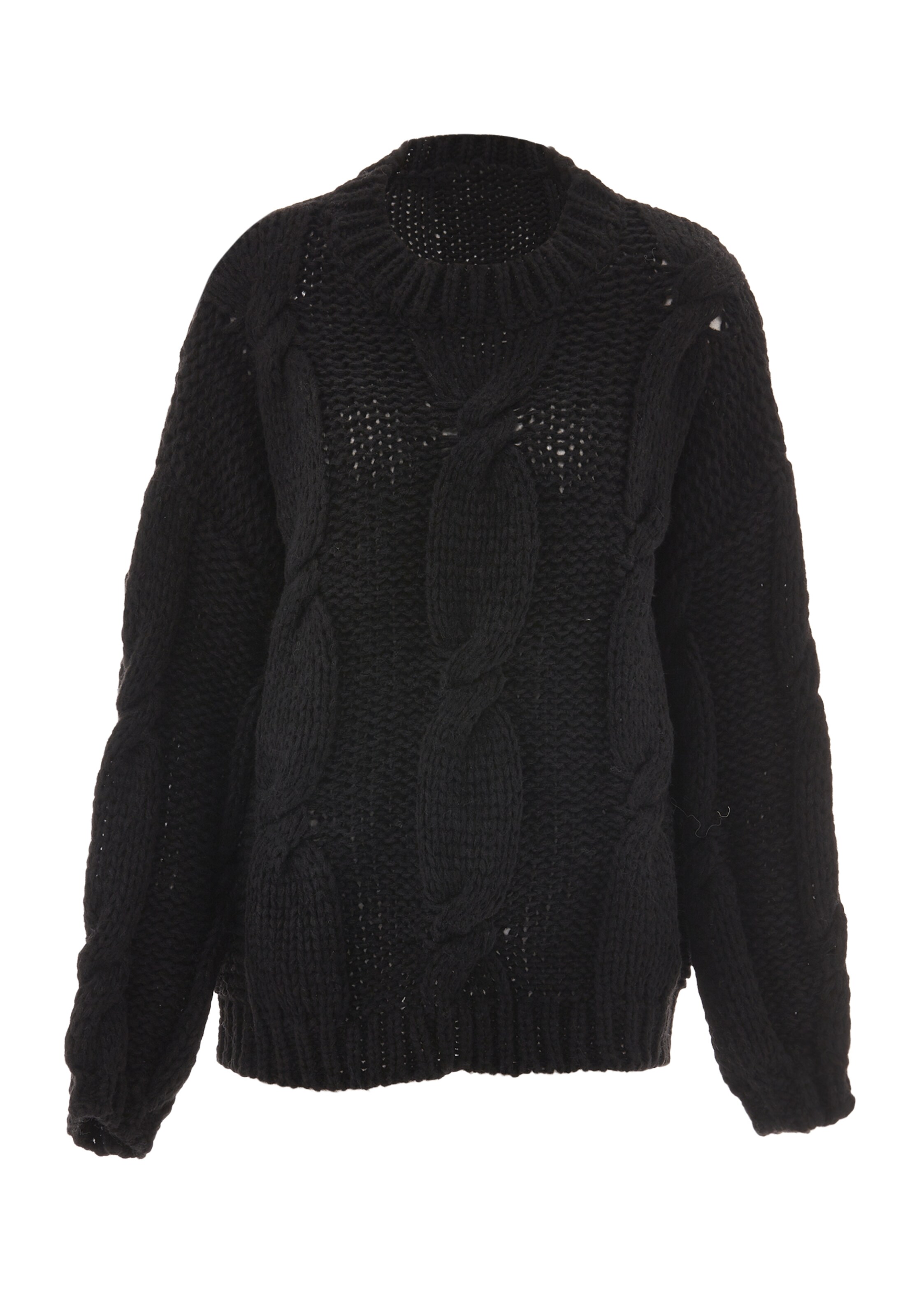 ebeeza Kampsun, värv must: eest vaates