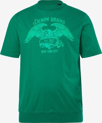 Men Plus Shirt in Green: front