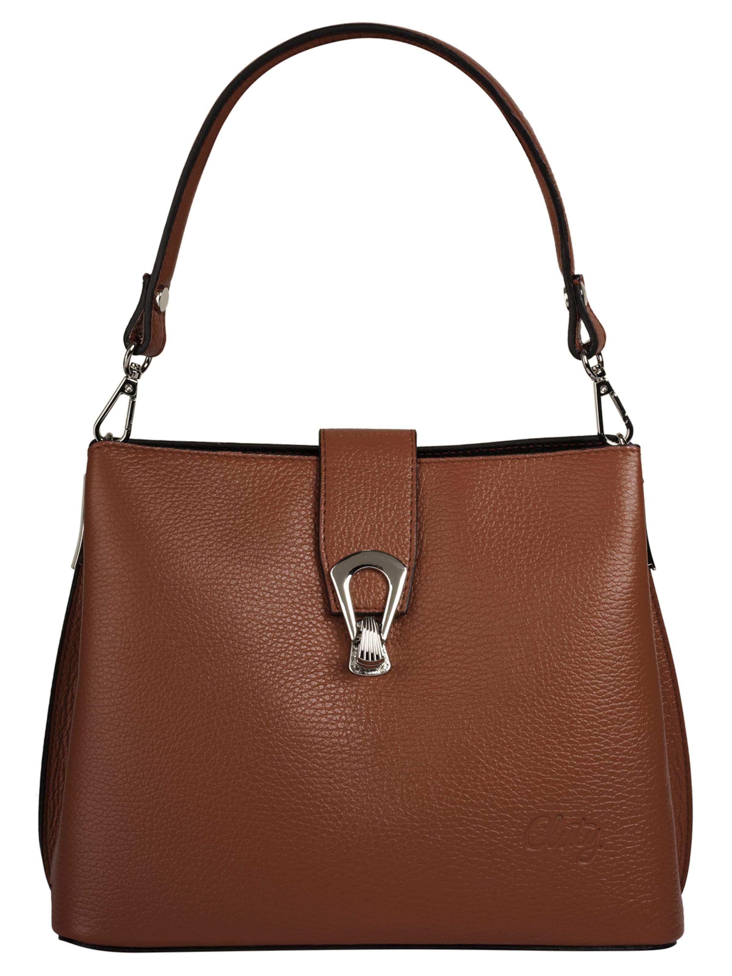 Cluty Crossbody Bag in Brown: front