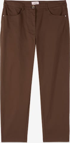 Pantalon oltre en marron : devant