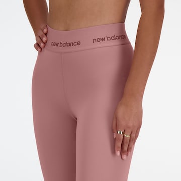 new balance Skinny Športne hlače 'Sleek 25' | roza barva