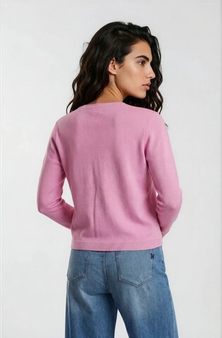 Milano Italy Knit Cardigan in Pink