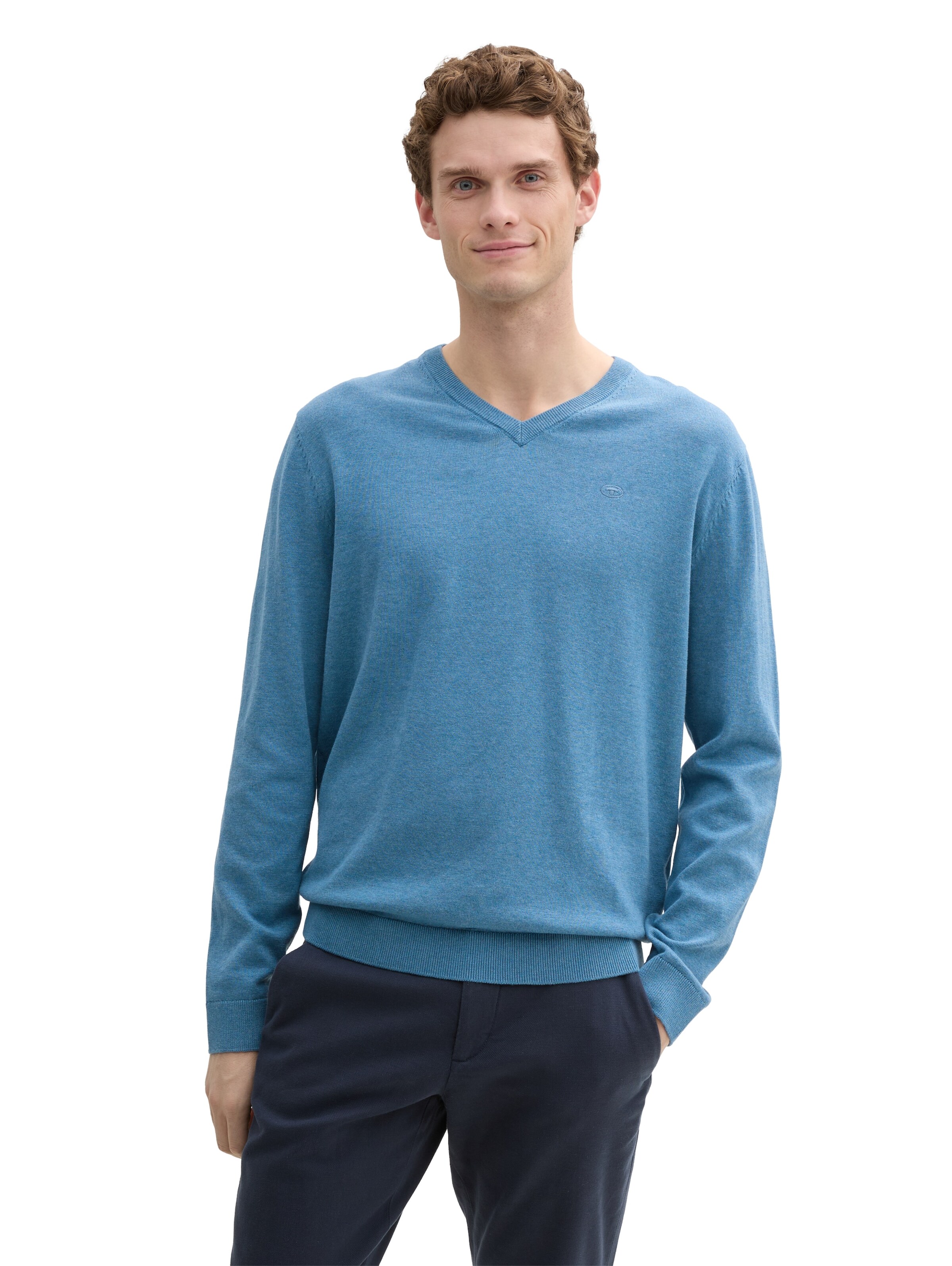 TOM TAILOR Trui in Blauw: voorkant