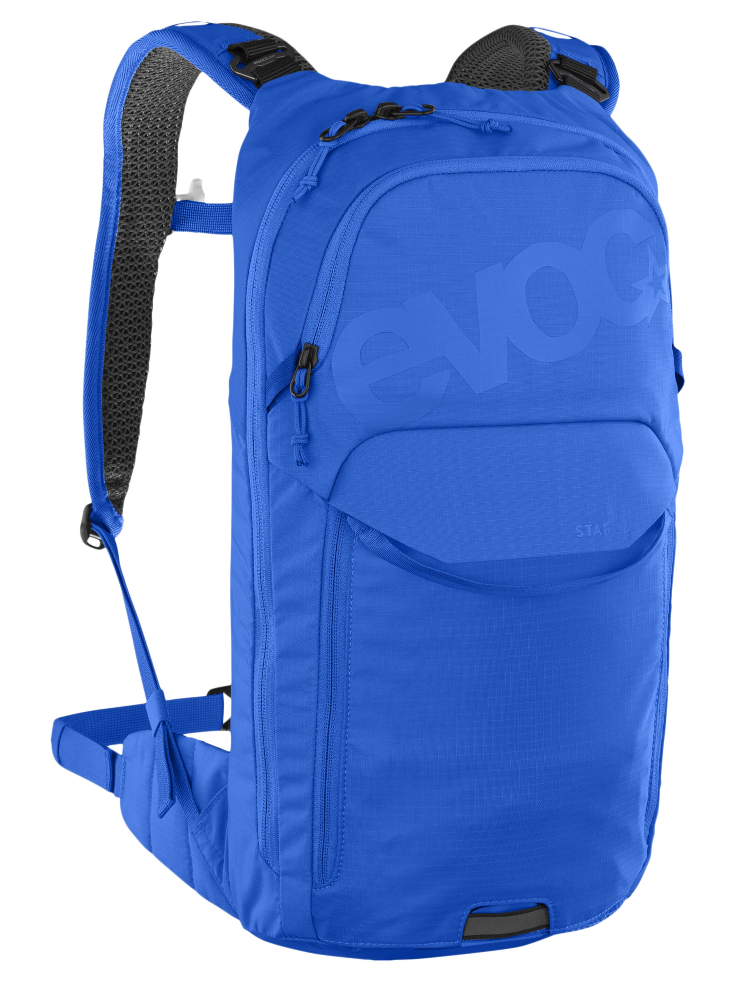 EVOC Rucksack 'STAGE 6 + HYDRATION BLADDER 2' in Blau: Vorderseite