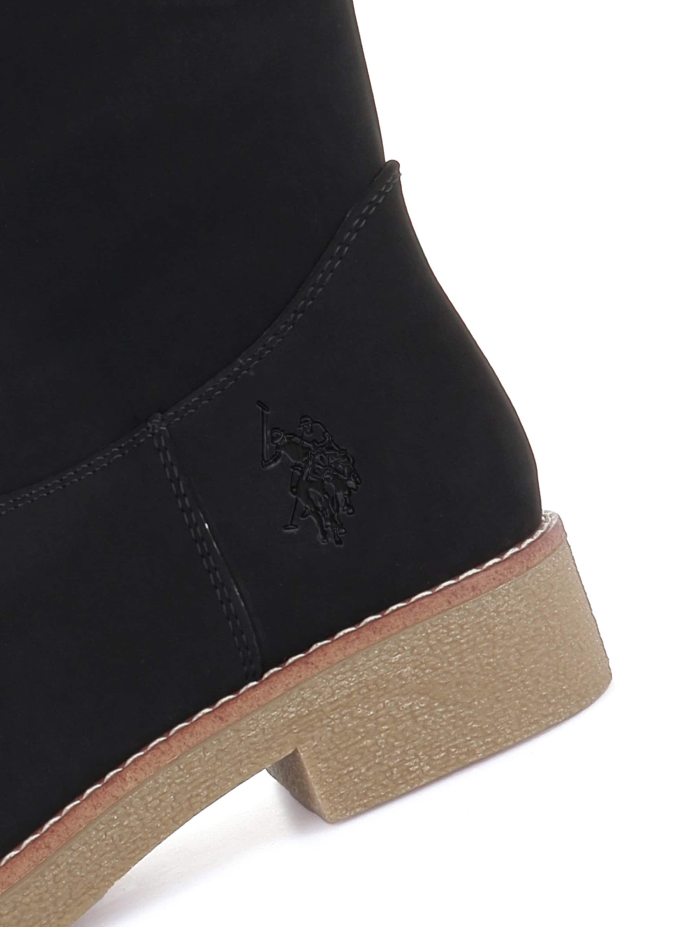 US POLO ASSN. Boots 'Maggie' in Black: side