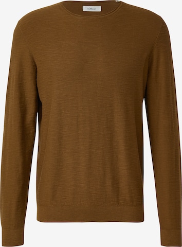s.Oliver Pullover in Braun: Vorderseite