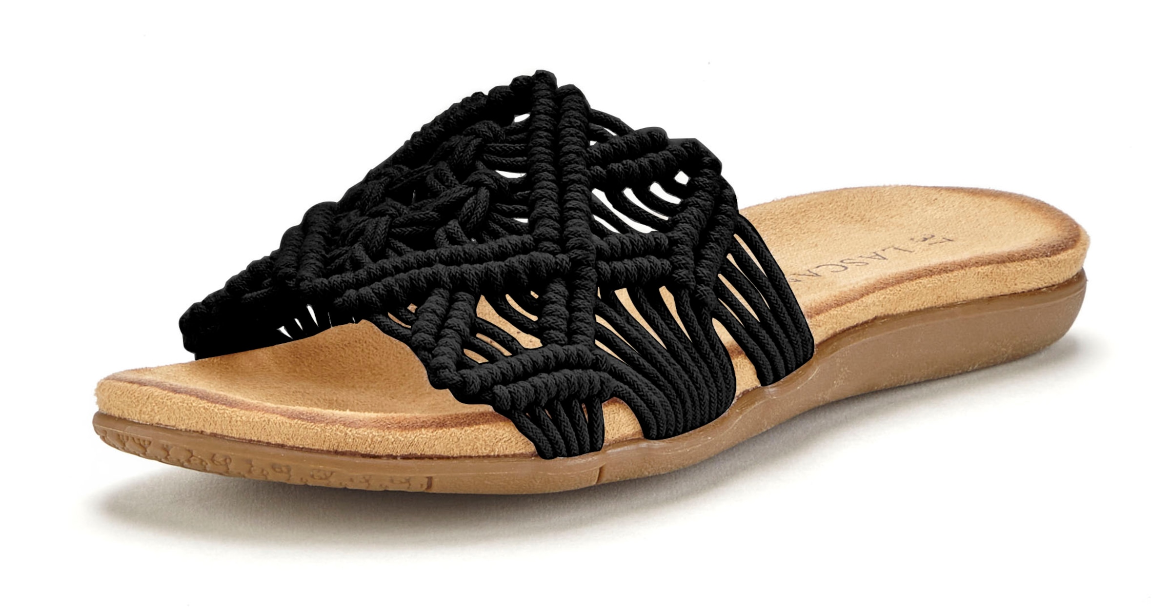 LASCANA Mules in Black: front