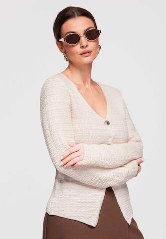 Ombre Knit cardigan in Beige