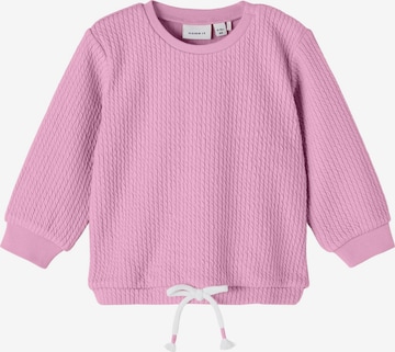 NAME IT Sweatshirt 'LILI' in Pink: front