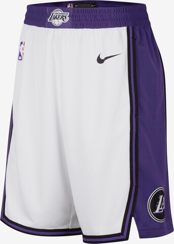 NIKE Loosefit Shorts 'NBA Los Angeles Lakers Swingman City' in Lila: predná strana