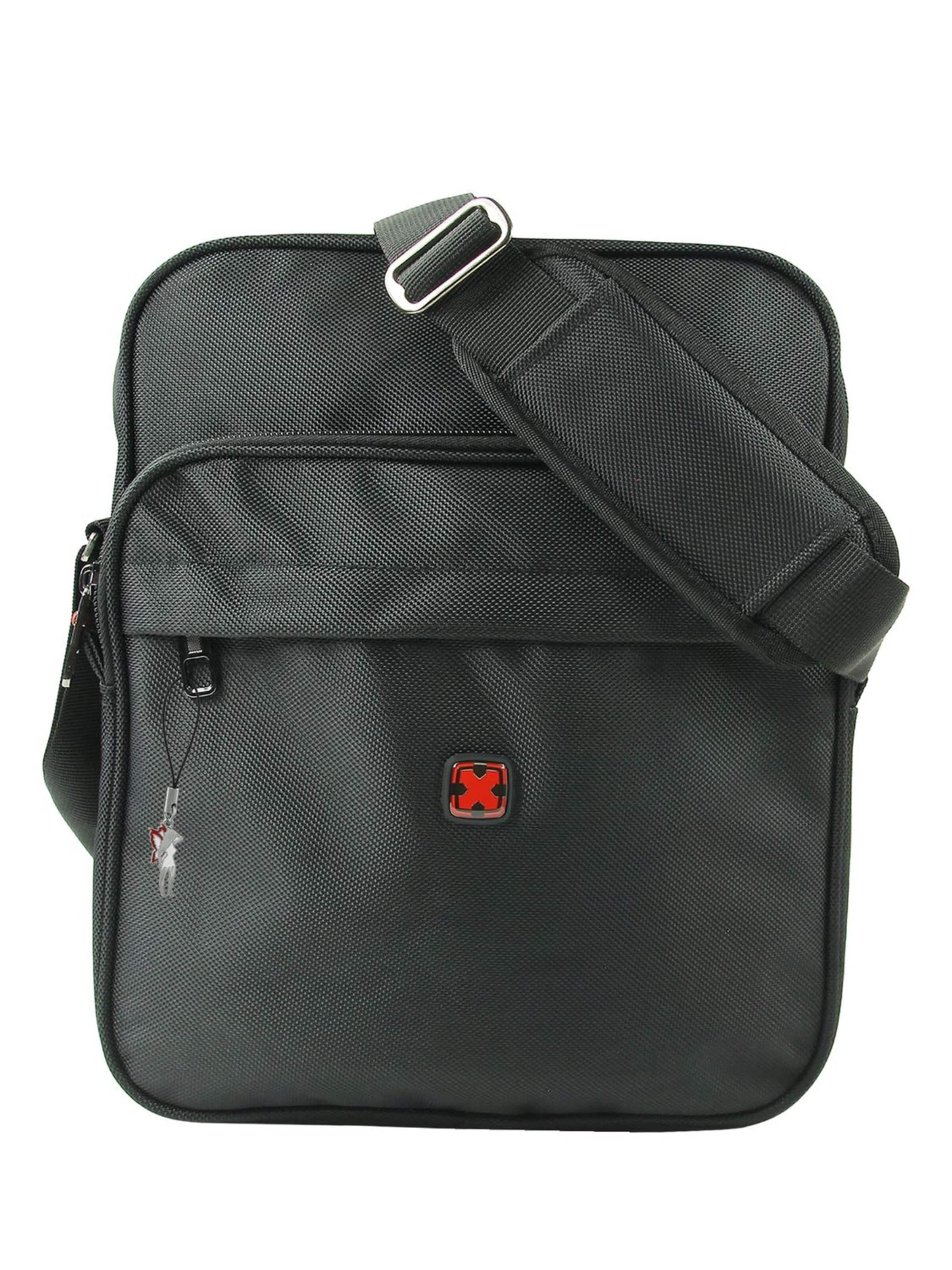 Travel N Meet Crossbody Bag in Black: front