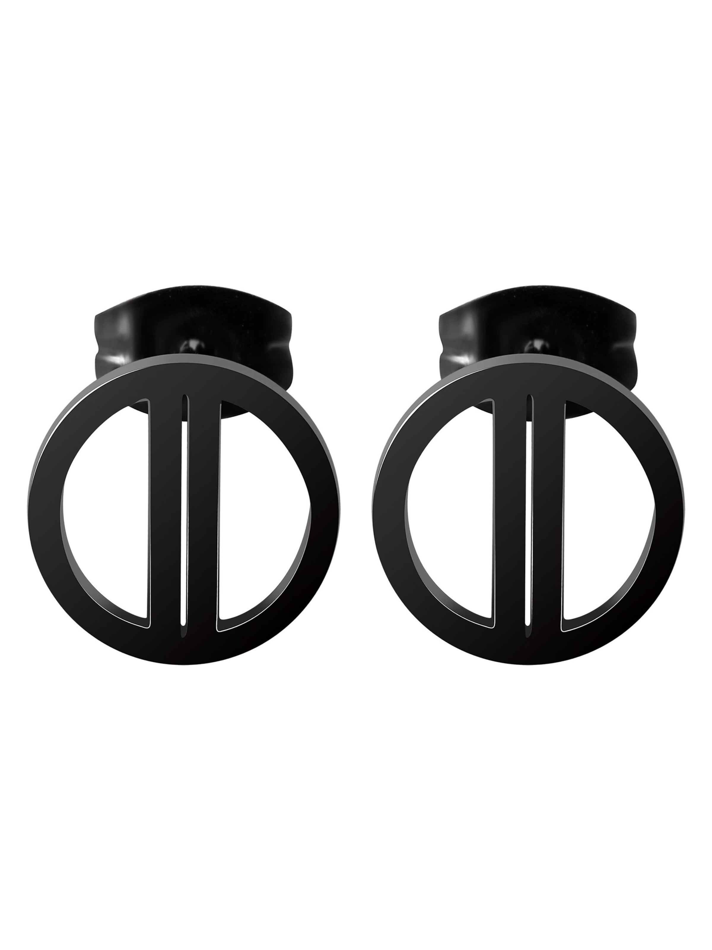 Akzent Earrings 'Martine, langlebig' in Black: front