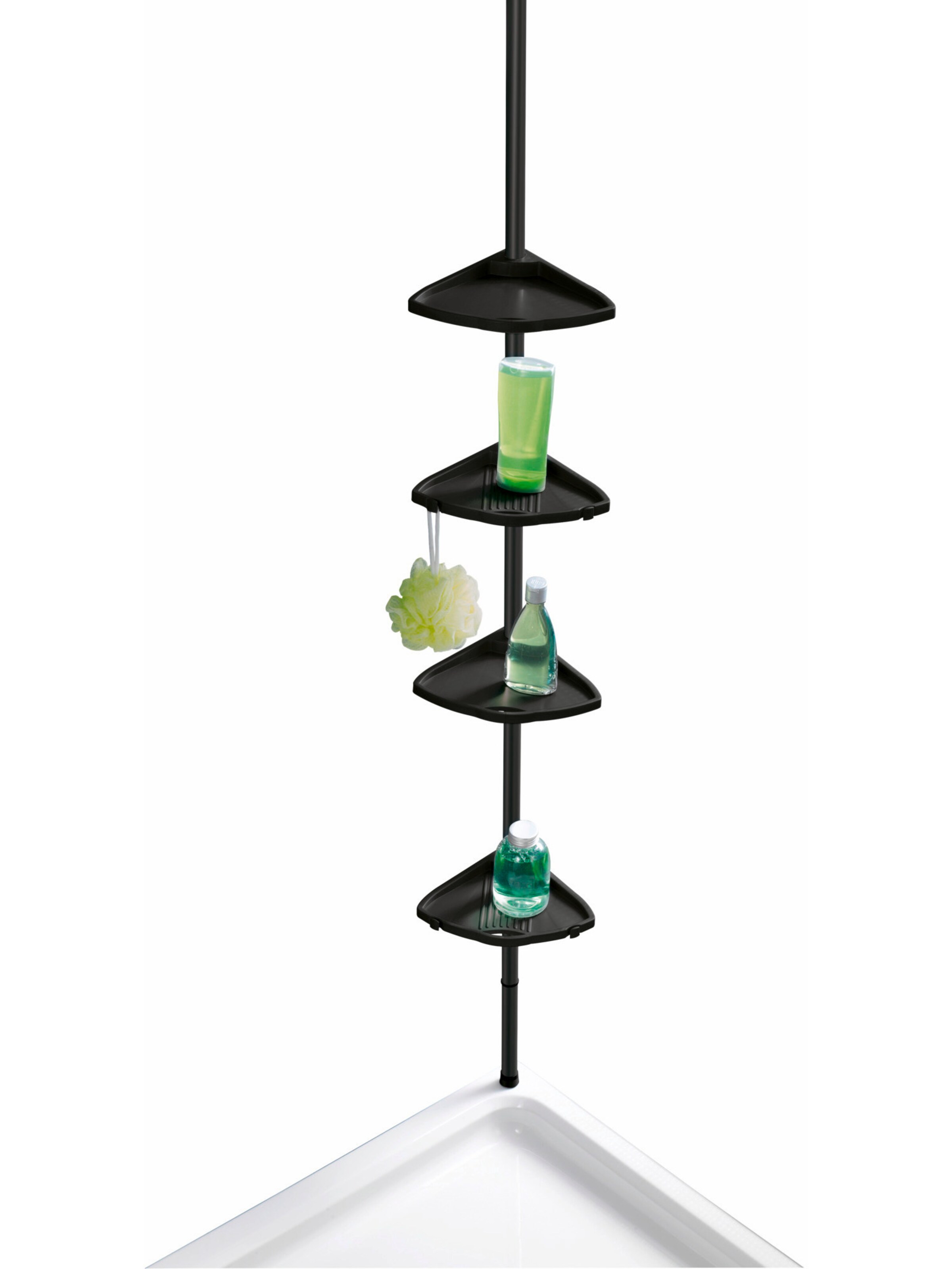 Wenko Duschregal 'Compact' in Schwarz