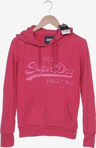 Superdry Sweatshirt & Zip-Up Hoodie in M in Pink: front