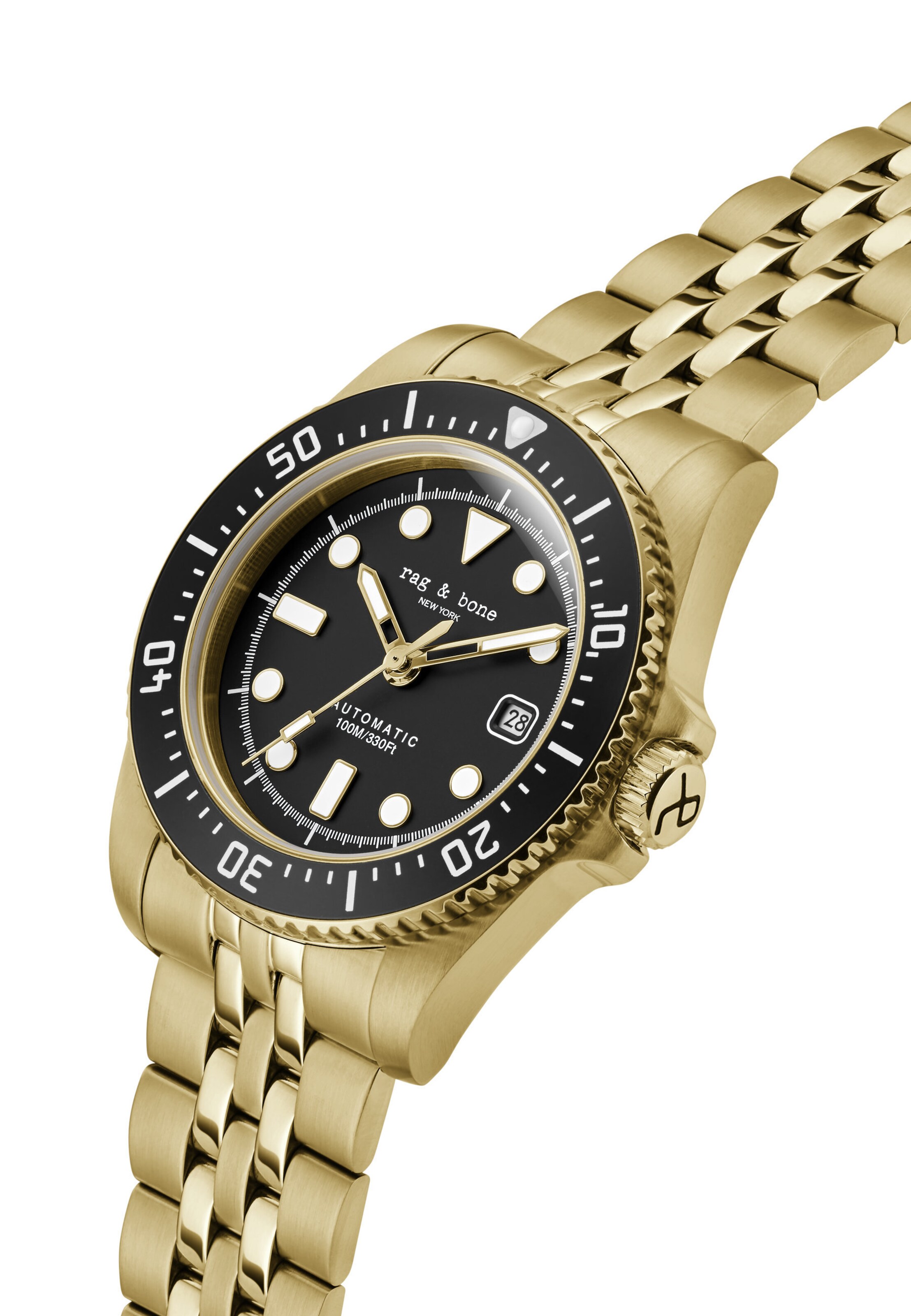 rag & bone Analoog horloge 'Rowan' in Goud