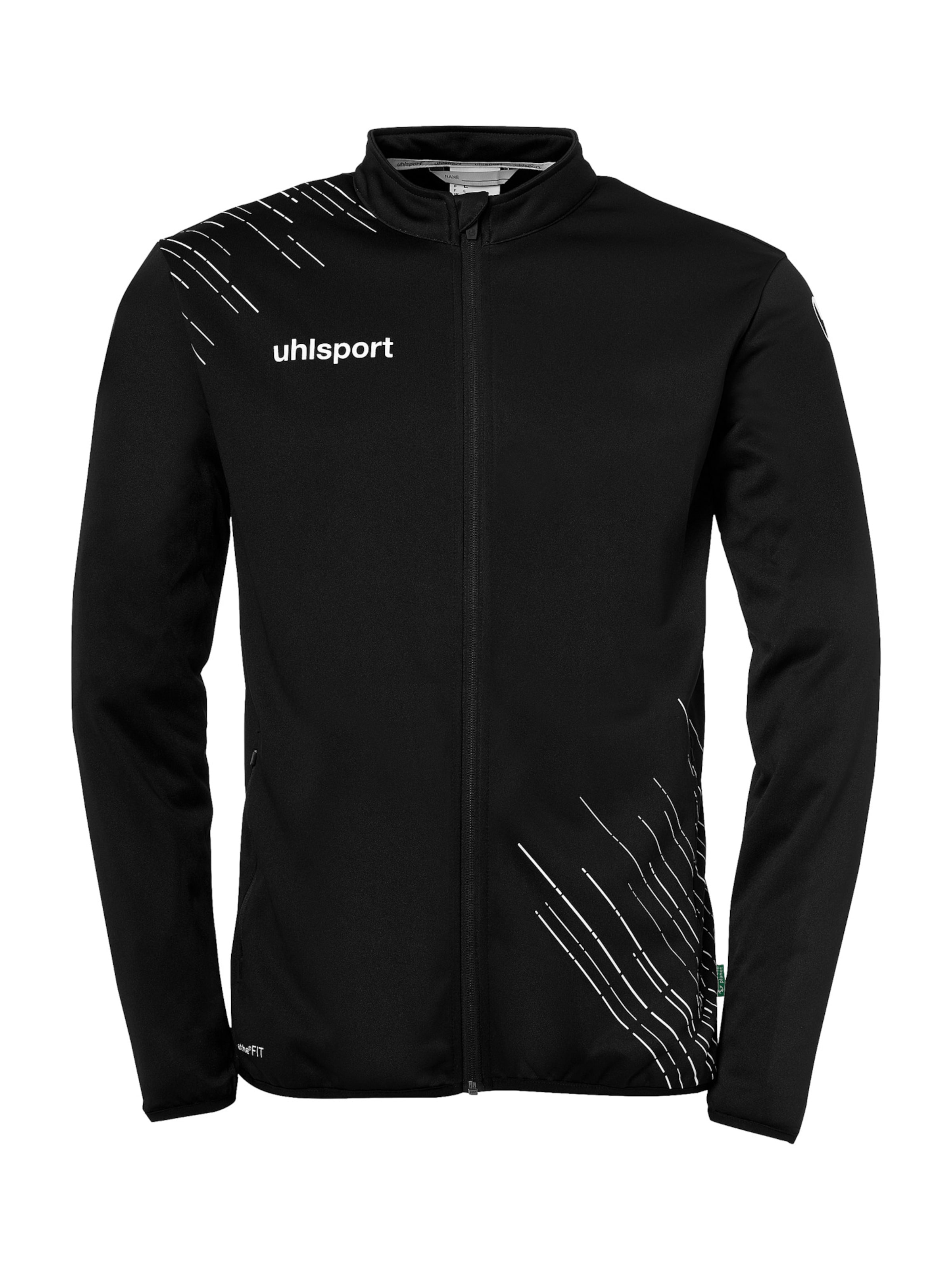 UHLSPORT Jakna za trening | črna barva: sprednja stran