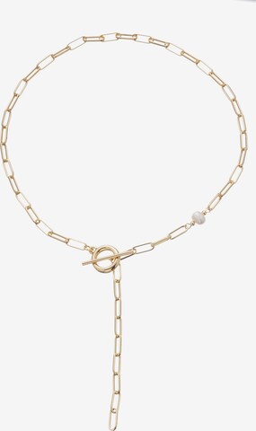 Leslii Necklace in Gold: front