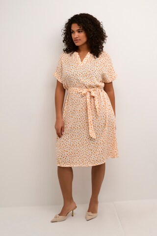 KAFFE CURVE Dress 'Ane ' in Yellow