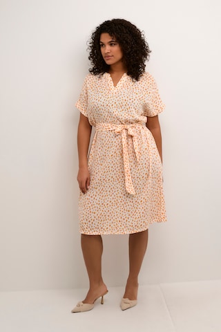 KAFFE CURVE Dress 'Ane ' in Yellow