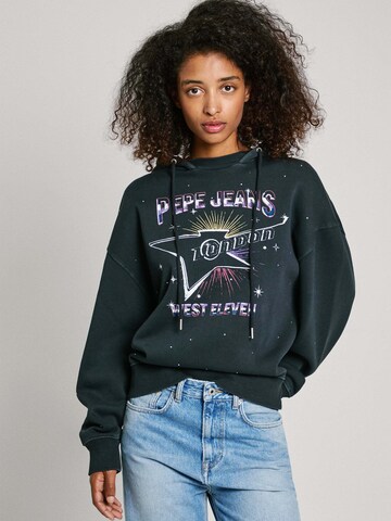 Sweat-shirt 'LILIAN' Pepe Jeans en noir : devant