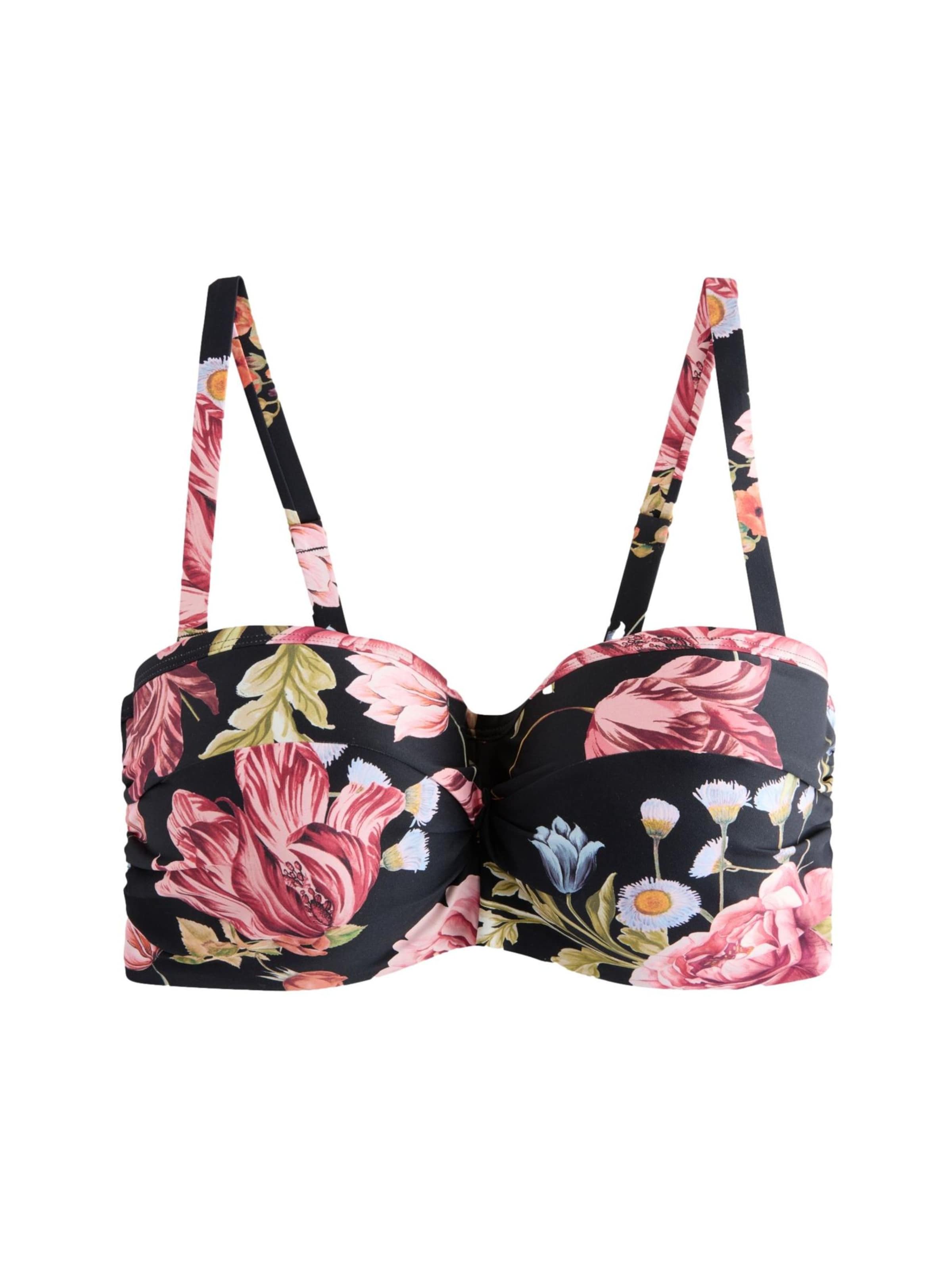 NextBandeau Bikini gornji dio - crna boja: prednji dio