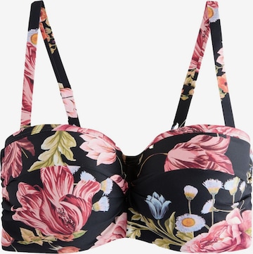 NextBandeau Bikini gornji dio - crna boja: prednji dio