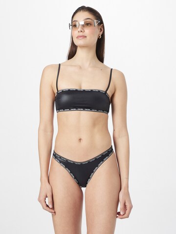 Calvin Klein Swimwear Bandeau Góra bikini w kolorze czarny
