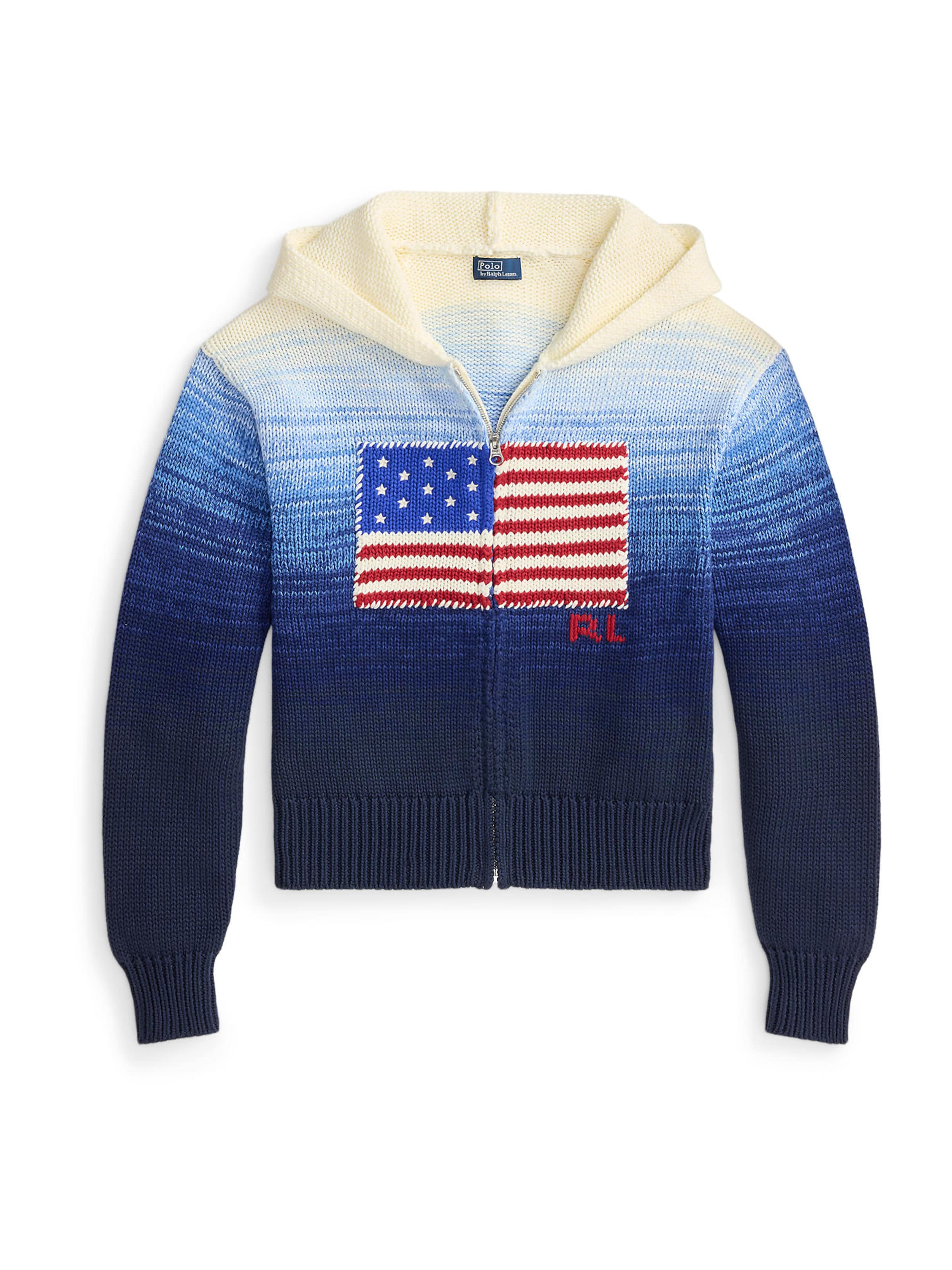 Cardigan Polo Ralph Lauren en blanc : devant