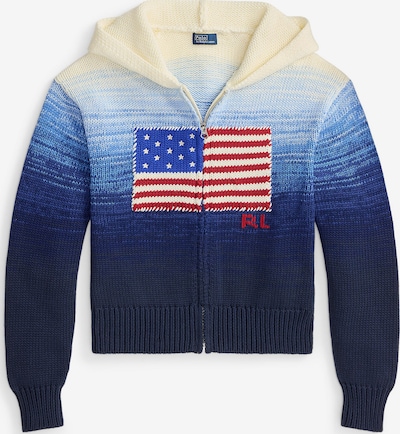 Polo Ralph Lauren Cardigan i XS i blå / navy / mørkerød / hvid, Produktvisning