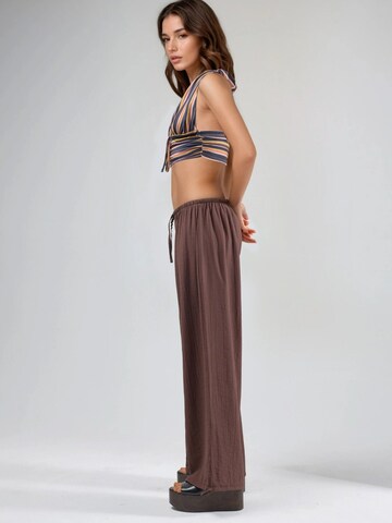 Loosefit Pantalon Busem en marron
