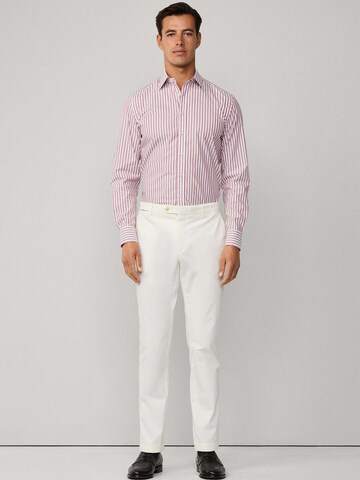 Slim fit Camicia 'Soft Bengal' di Hackett London in rosso